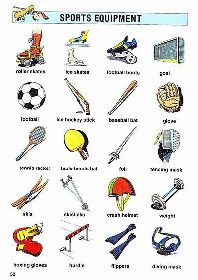 Relaxing Sports Equipment in English